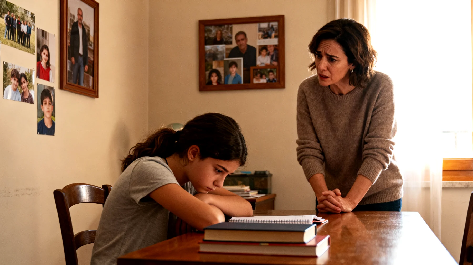 Mamma preoccupata per lo scarso rendimento scolastico e la mancanza di motivazione della figlia adolescente che si rifiuta di studiare, mostra disinteresse verso la scuola e rischia di compromettere il suo futuro accademico"
