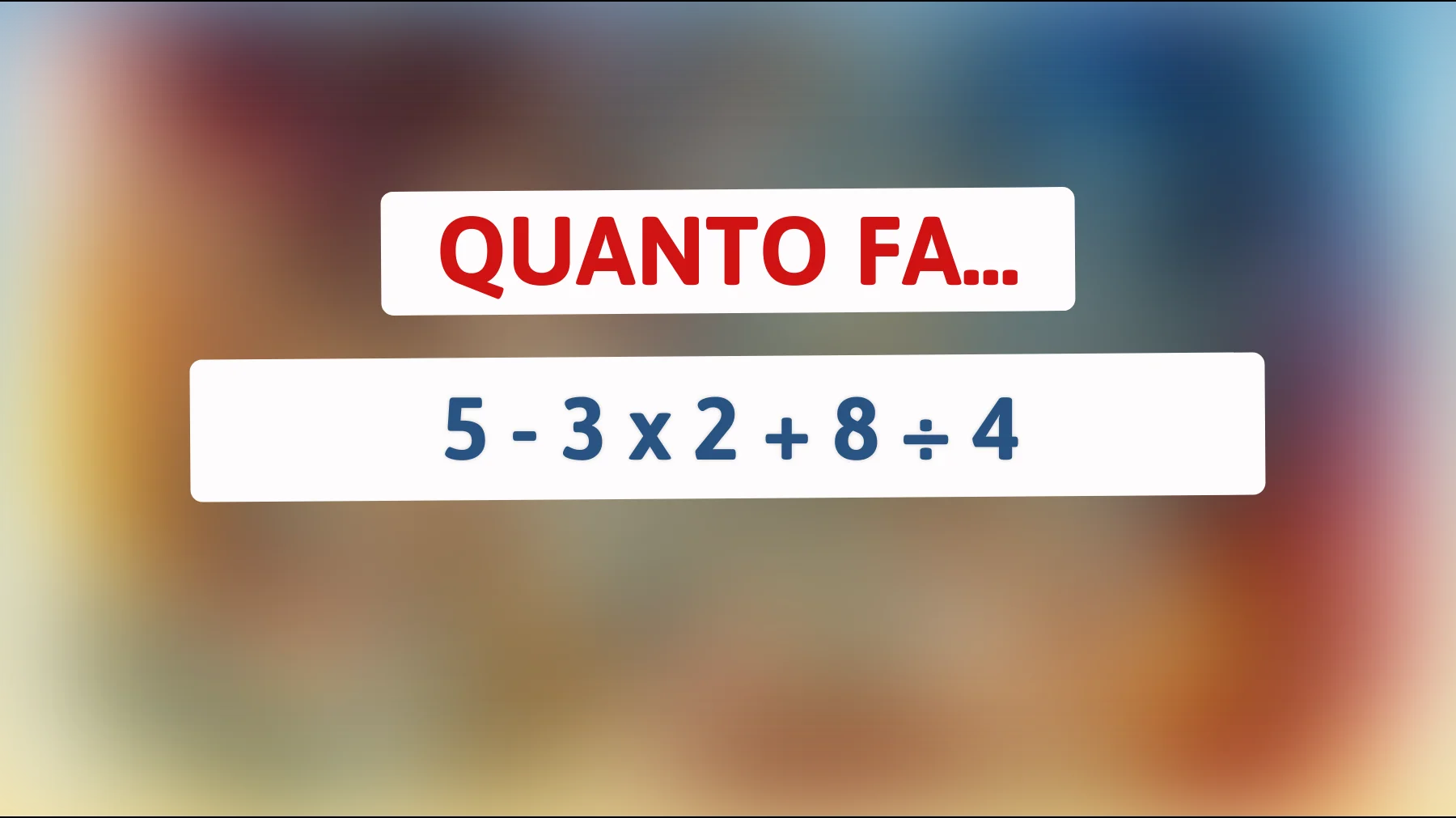 "Svelato l'indovinello matematico che sta mettendo alla prova i più brillanti: solo i veri geni possono risolverlo!""