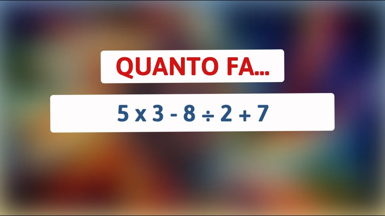 Sei abbastanza GENIALE per risolvere questo rompicapo matematico? Scopri se hai la mente brillante per farlo!"