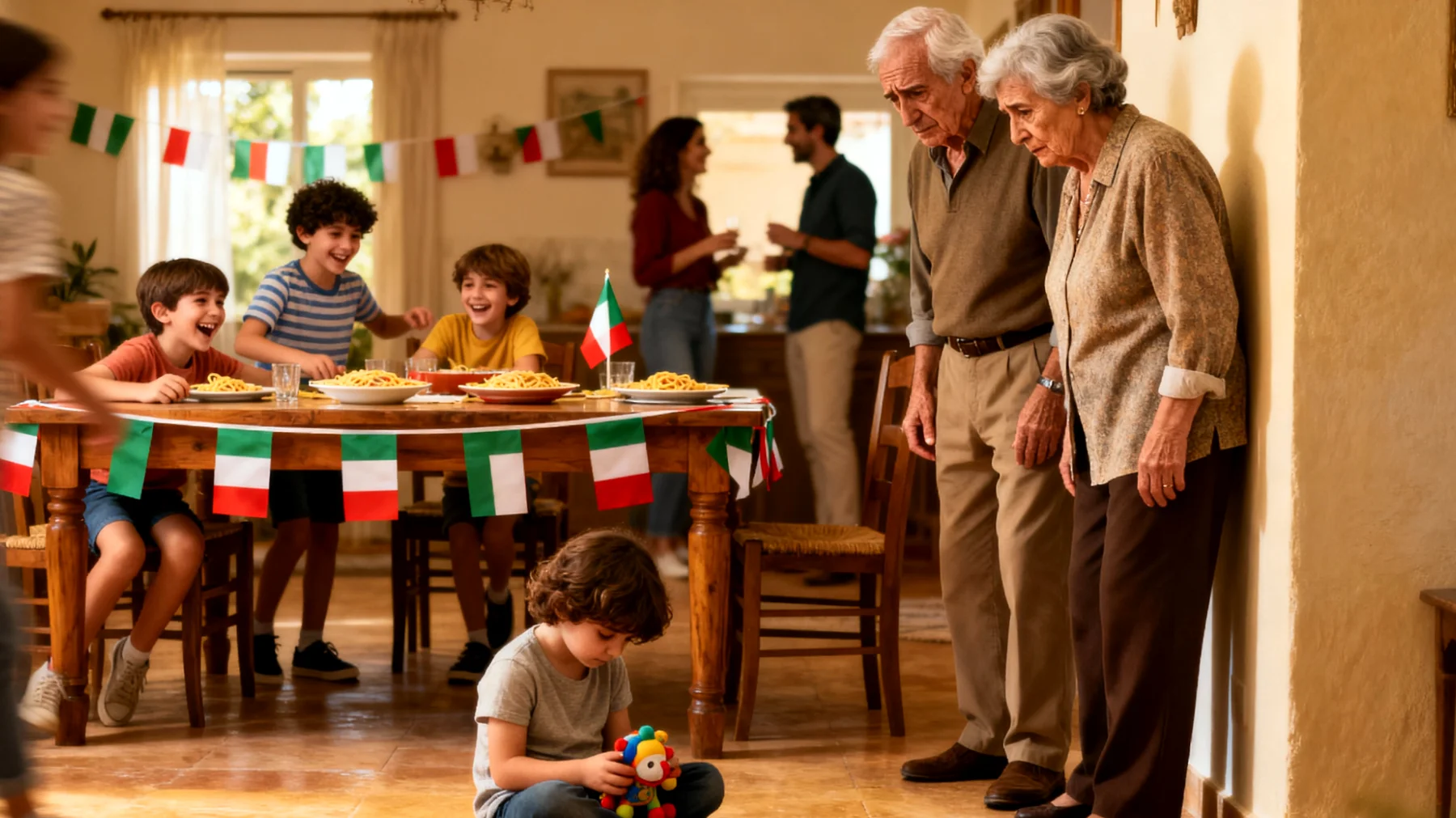 I nonni si preoccupano perché i loro nipoti bambini mostrano difficoltà a socializzare con i coetanei, tendono a isolarsi durante le occasioni di gioco di gruppo e manifestano timidezza eccessiva anche in contesti familiari allargati"