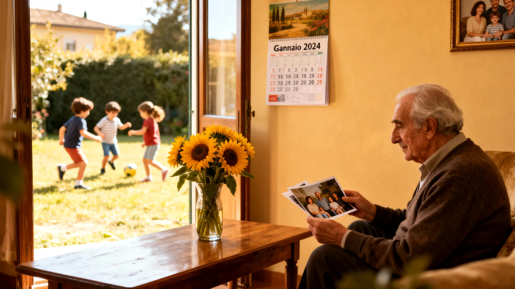 Il nonno teme di perdere il legame affettivo con i nipoti bambini a causa della distanza fisica, dei ritmi frenetici della famiglia o del poco coinvolgimento nelle loro vite quotidiane"