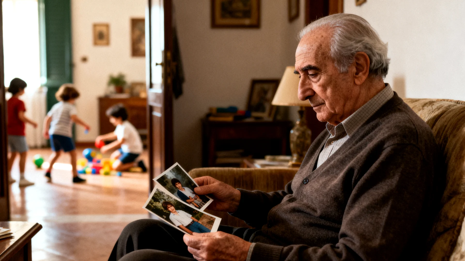 Il nonno desidera trascorrere momenti significativi con i nipoti bambini, ma tra gli impegni scolastici dei piccoli, le attività extrascolastiche e la routine familiare frenetica, si ritrova a vederli solo di sfuggita o durante pranzi domenicali caotici in cui manca un vero scambio affettivo"