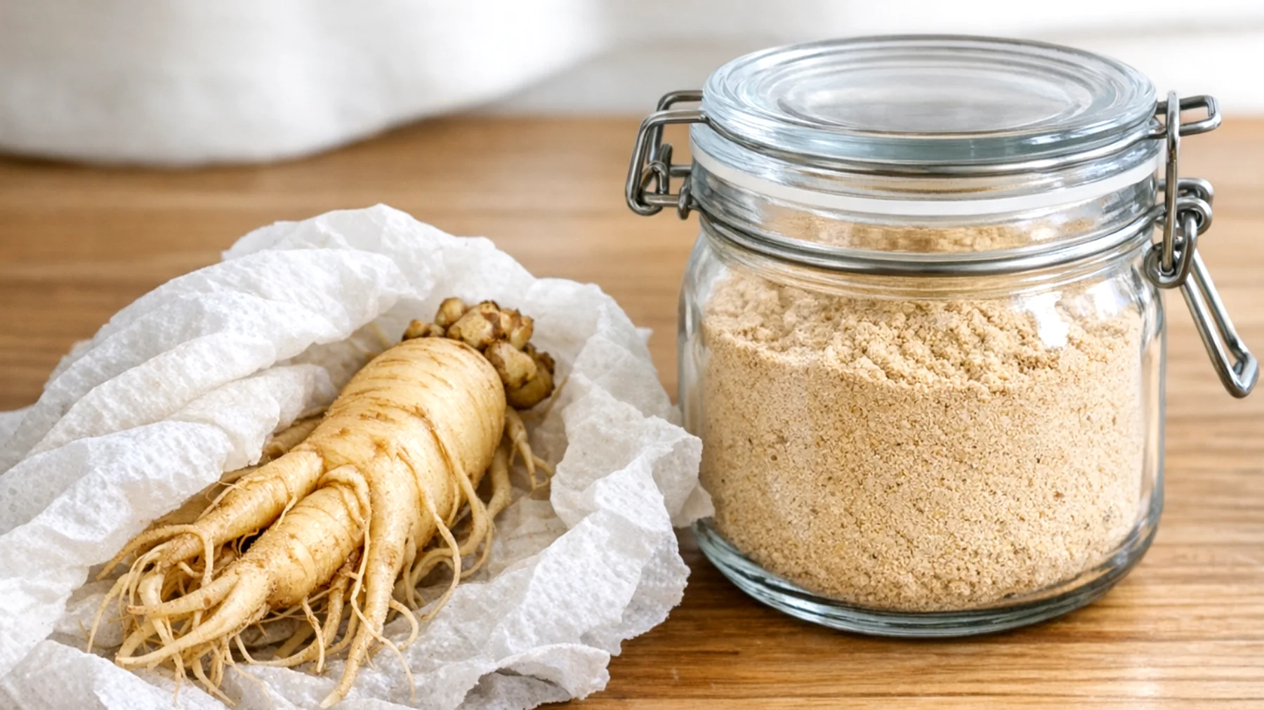 Come conservare correttamente il ginseng in casa per evitare sprechi, mantenerne l'aroma e le proprietà organolettiche, sia in dispensa che in frigorifero o freezer"