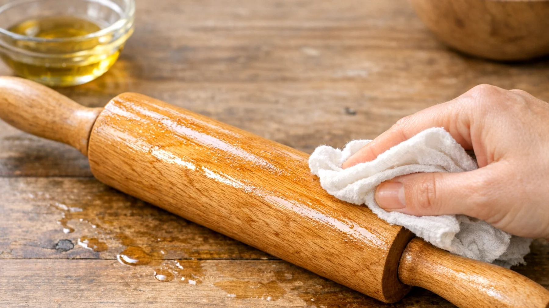 Come far durare più a lungo il matterello seguendo i trucchi della nonna per evitare che si deformi, si spacchi o perda le sue caratteristiche nel tempo"